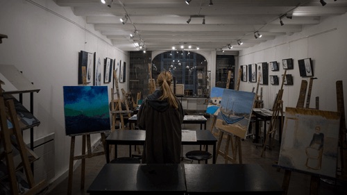 Cours de peinture à l'Atelier des Ombres
