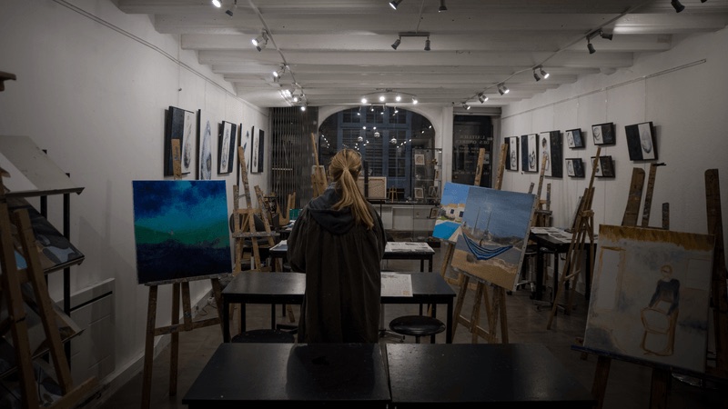 Cours de peinture à l'Atelier des Ombres